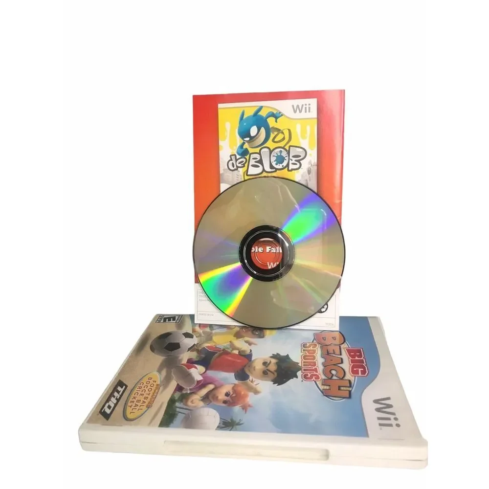 Wii Big Beach Sports Game- with‎ Case & Instruction Booklet